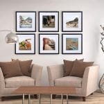 cómo decorar una pared con fotos